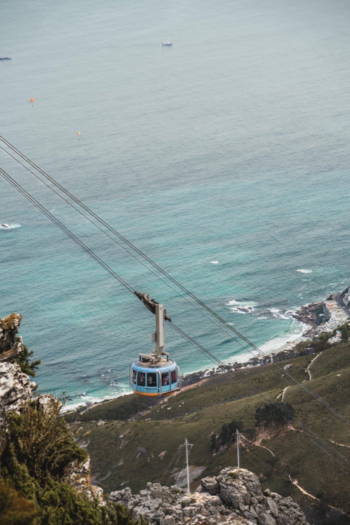 A hospitalidade como parte da narrativa de Cape Town e Table Mountain.