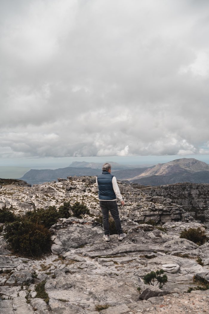 A hospitalidade como parte da narrativa de Cape Town e Table Mountain.